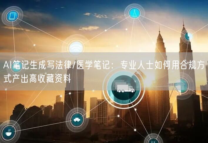 AI笔记生成写法律/医学笔记：专业人士如何用合规方式产出高收藏资料
