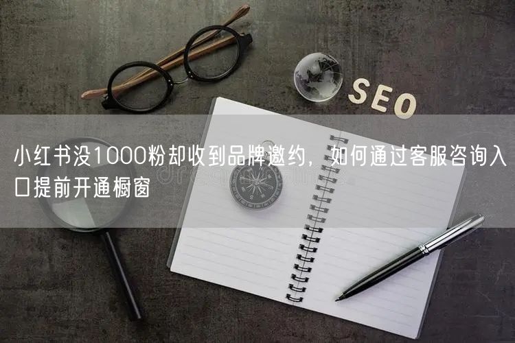 小红书没1000粉却收到品牌邀约,如何通过客服咨询入口提前开通橱窗