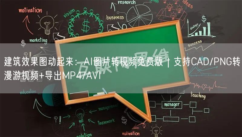 建筑效果图动起来:AI图片转视频免费版|支持CAD/PNG转漫游视频+导出MP4
