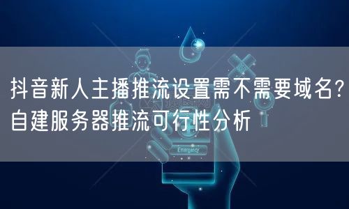 抖音新人主播推流设置需不需要域名?自建服务器推流可行性分析