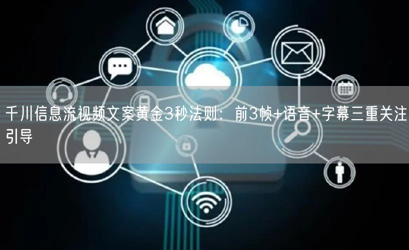 千川信息流视频文案黄金3秒法则:前3帧+语音+字幕三重关注引导