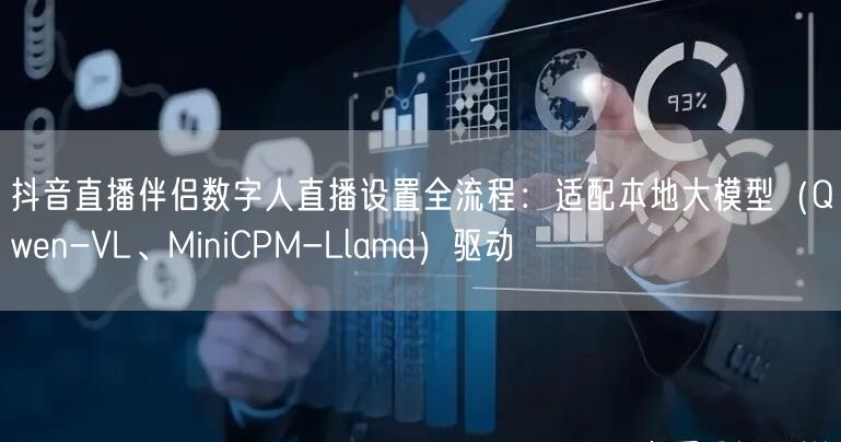 抖音直播伴侣数字人直播设置全流程:适配本地大模型(Qwen-VL、MiniCPM