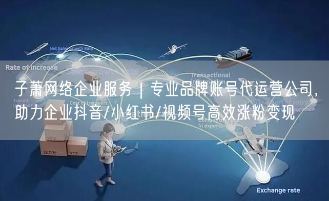 子萧网络企业服务｜专业品牌账号代运营公司，助力企业抖音/小红书/视频号高效涨粉变
