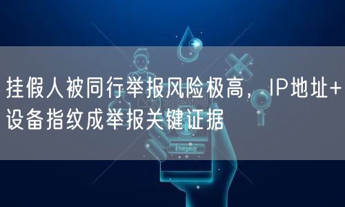 挂假人被同行举报风险极高,IP地址+设备指纹成举报关键证据
