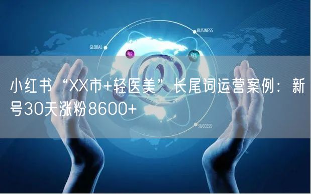 小红书“XX市+轻医美”长尾词运营案例：新号30天涨粉8600+